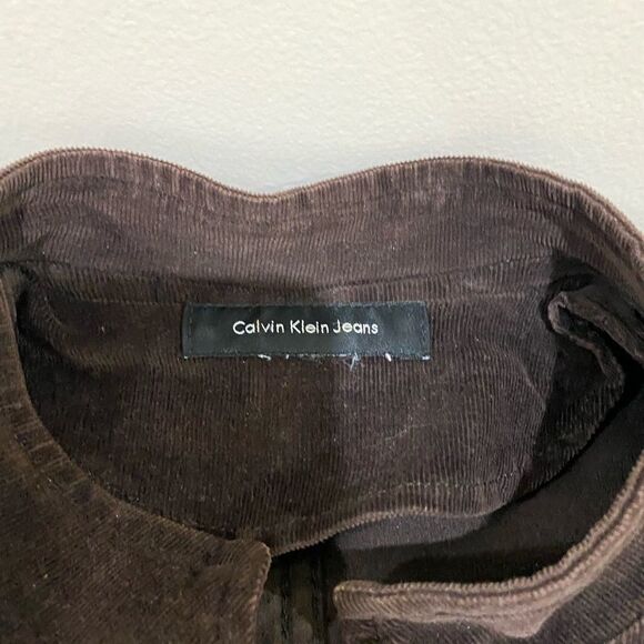 Calvin Klein Women’s Stretch Brown Suede Jacket - Picture 4 of 6